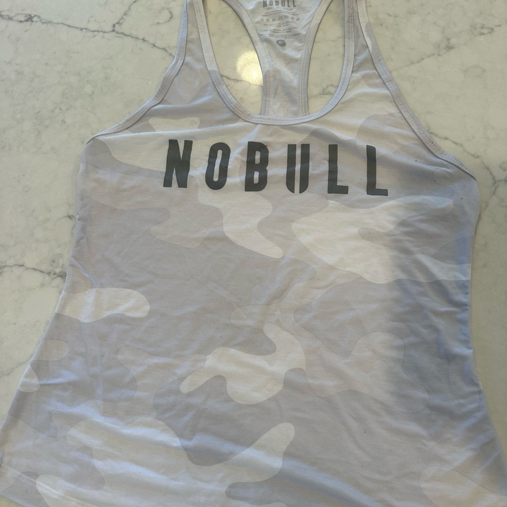 NOBULL Women's Tank Top - Light Gray Camo